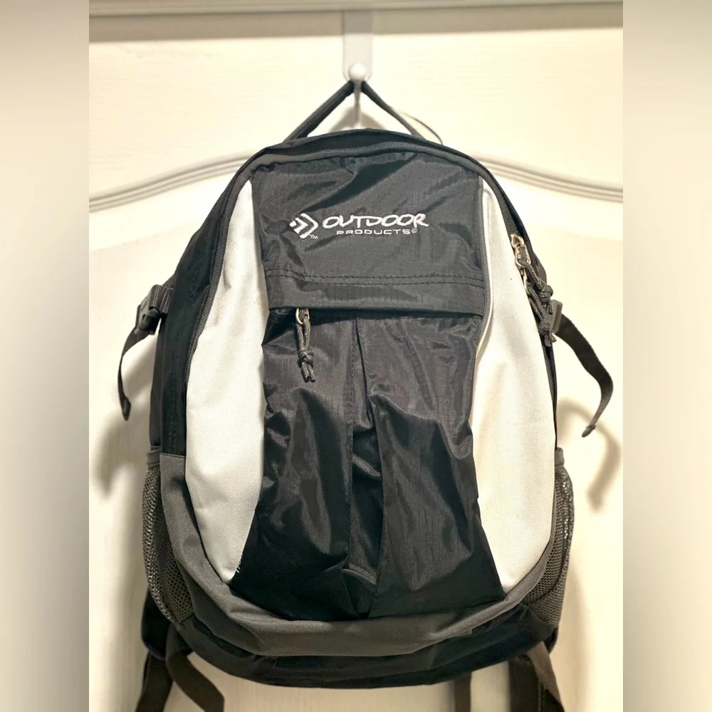 Outdoors Black and Gray Backpack